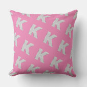 COUSSIN LETTRE ARRIÈRE ROSE K (Recto)