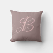 Coussin Lettre B Monogramme Initiale Personnalisée (Recto)
