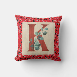 Coussin LETTRE BANDE BOIS & BandANE K