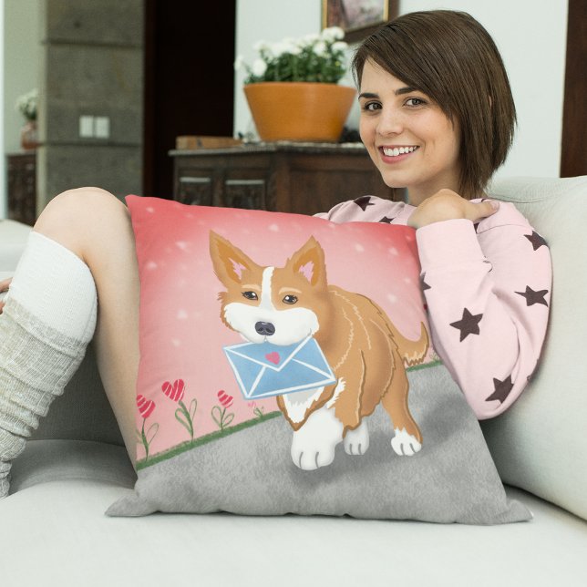 Coussin Lettre Coeur Douce Livrée Par Corgi (Créateur téléchargé)