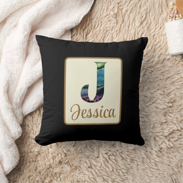 Coussin LETTRE D'ÂGE DE PACK J Personnalisée (Couverture)