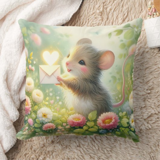 Coussin Lettre d'amour de souris de cottage Prairie (Couverture)