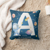 Coussin Lettre d'aventure spatiale personnalisable 'A' Thr (Couverture)