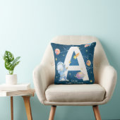 Coussin Lettre d'aventure spatiale personnalisable 'A' Thr (Chaise)