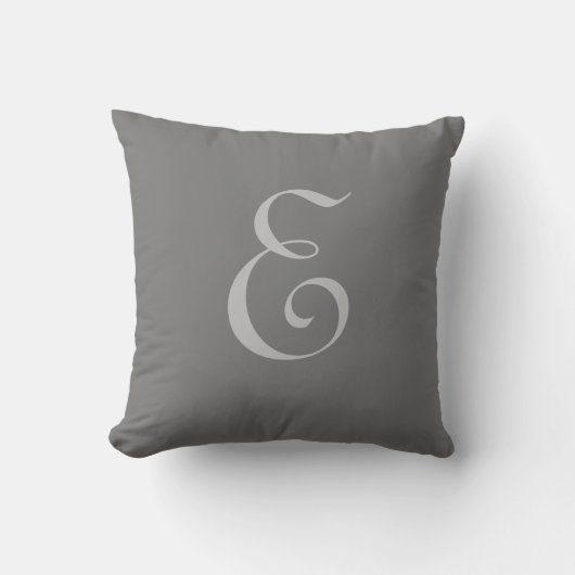 Coussin Lettre E Monogramme Initiale Personnalisée (Recto)