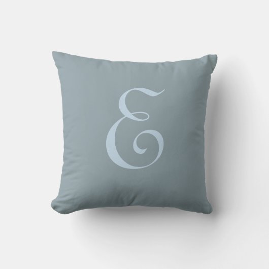 Coussin Lettre E Monogramme Initiale Personnalisée (Recto)