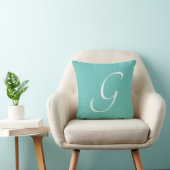 Coussin Lettre G Monogramme Initiale Personnalisée (Chaise)