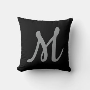 COUSSIN LETTRE INITIALE GRECQUE CHIC MOYENNE
