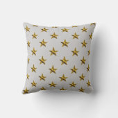 Coussin Lettre initiale monogramme L accent étoiles or arg (Verso)