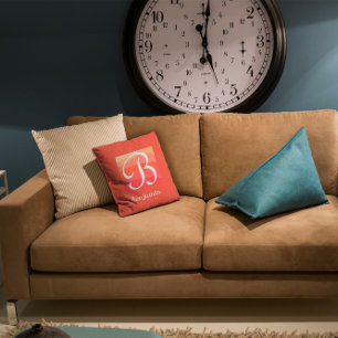 Coussin LETTRE INITIALE MONOGRAPHIQUE MODÈLE OREILLÈRE ora