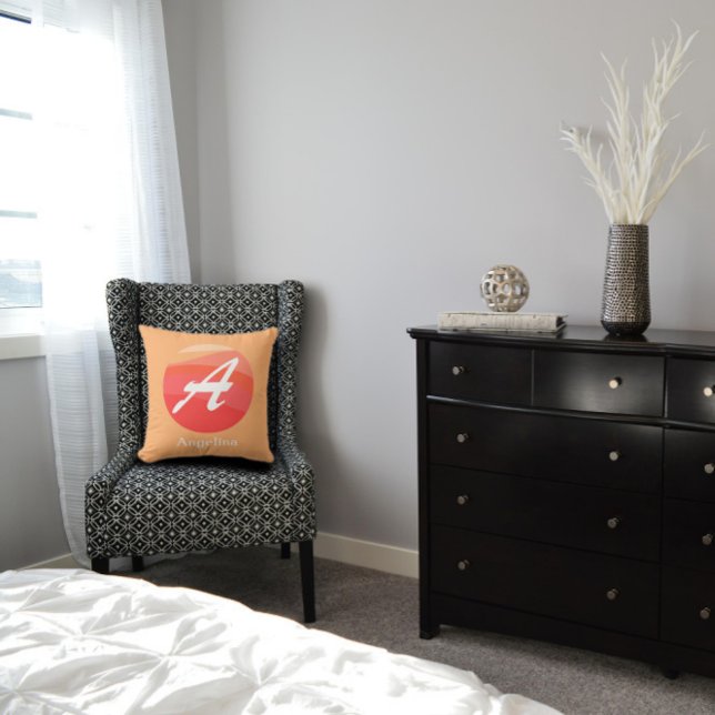 Coussin LETTRE INITIALE MONOGRAPHIQUE MODÈLE OREILLÈRE ora (Créateur téléchargé)