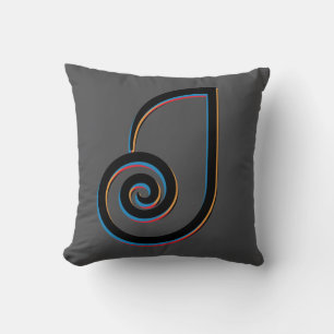 Coussin Lettre J Monogramme