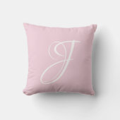Coussin Lettre J Monogramme Initiale Personnalisée (Recto)