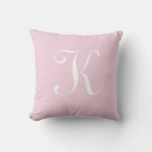 Coussin Lettre K Monogramme Initiale Personnalisée (Recto)