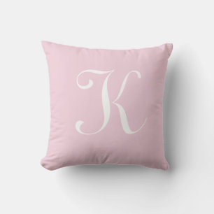 Coussin Lettre K Monogramme Initiale Personnalisée