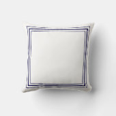 Coussin LETTRE MONOGRAPHIQUE CADRE Bleu COUCHON MINIMUM (Verso)