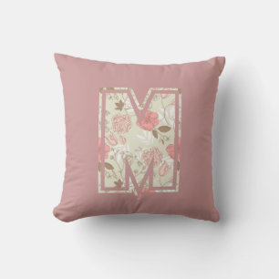 Coussin Lettre monographique M
