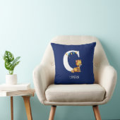 Coussin LETTRE MONOMOGRAPHIQUE C CHAT MACÉ Pépinière Alpha (Chaise)