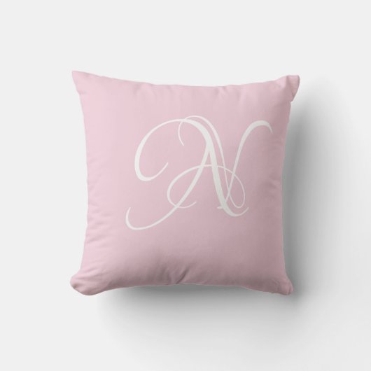 Coussin Lettre N Monogramme Initiale Personnalisée (Recto)