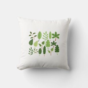 Coussin Lettre Nature Conception Verte   Alphabet Botaniqu