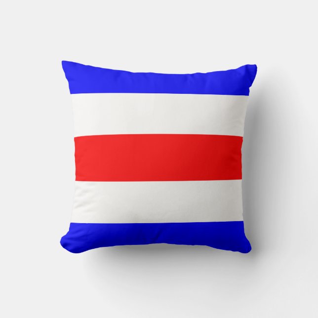 Coussin Lettre nautique C de signal de drapeau (Recto)