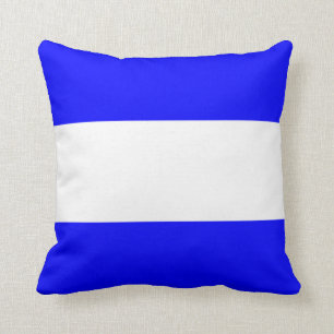 Coussin Lettre nautique J de signal de drapeau