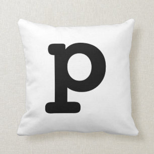 Coussin Lettre P