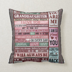 Coussin Lettre personnalisée à ma petite-fille