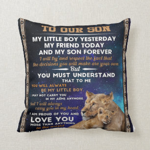 Coussin Lettre personnalisée à notre fils