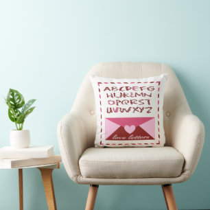 Coussin Lettres d'amour