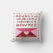 Coussin Lettres d'amour (Recto)