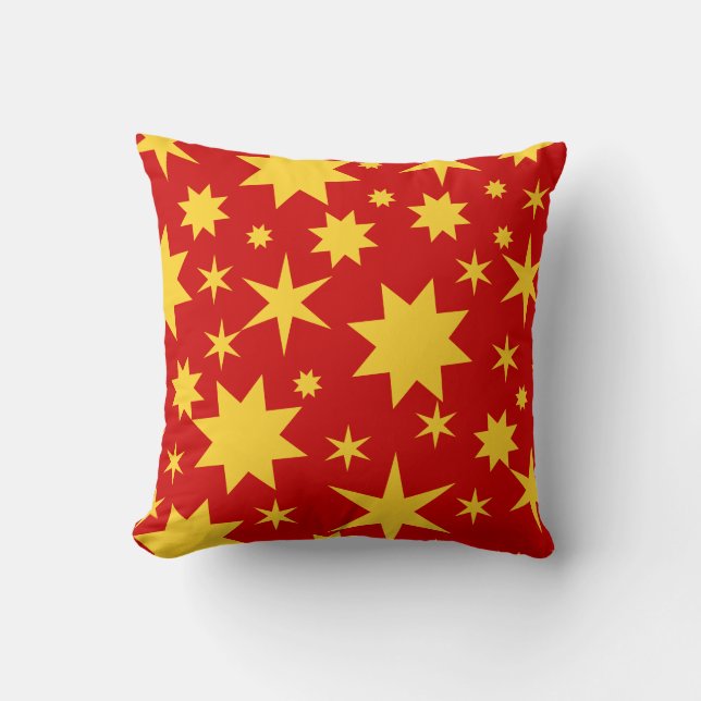 Coussin Leuchtendes Rot mit goldenen (Recto)