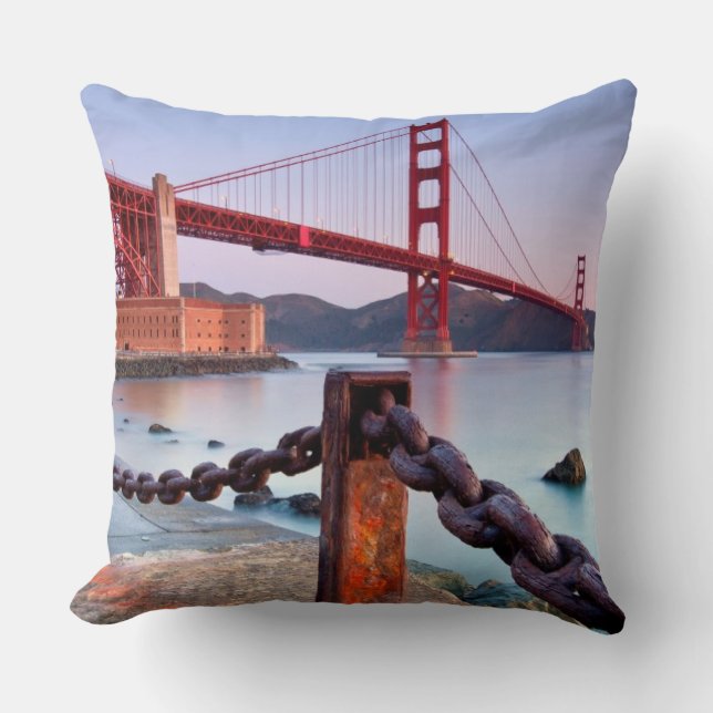 Coussin Lever de soleil au point de fort (Recto)