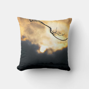 Coussin Lever de soleil froid en hiver