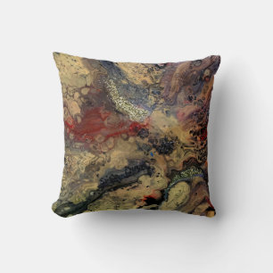 Coussin Lever du soleil sur la peinture du désert dans les