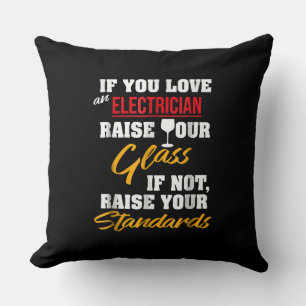 Coussin Lever le verre amusant Apprentie Éducatrice Épouse