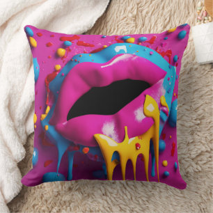 Coussin Lèvres 3D -