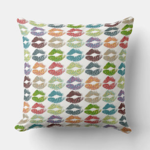 Coussin Lèvres colorées élégantes #16