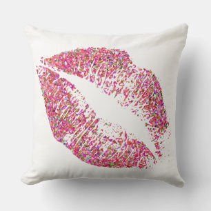 Coussin Lèvres de Parties scintillant multicouleur Grit #7