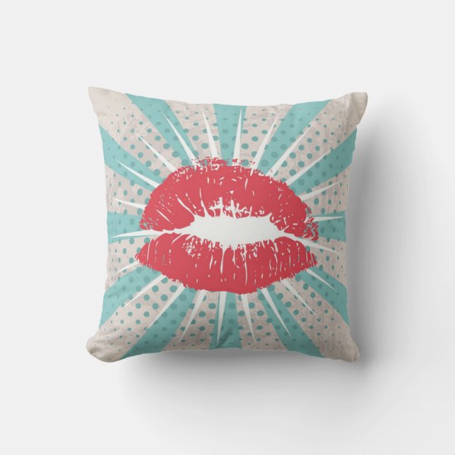 Coussin Lèvres rouges (Recto)