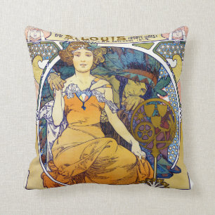 Coussin L'exposition Saint-Louis, Mucha