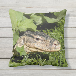 Coussin Lézard de moniteur de l'eau
