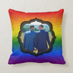 Coussin LGBT Gay Rainbow Pride drapeau Photo personnalisée