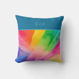 Coussin lgbtq coloré arc-en-ciel