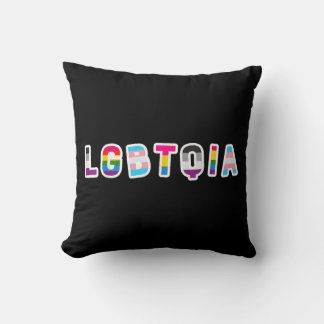 Coussin LGBTQIA Pride Flag LGBT Asexual Bi Panpansexual Tr