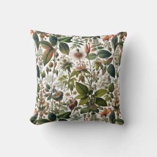 Coussin L'harmonie de la nature : Motif sans couture botan