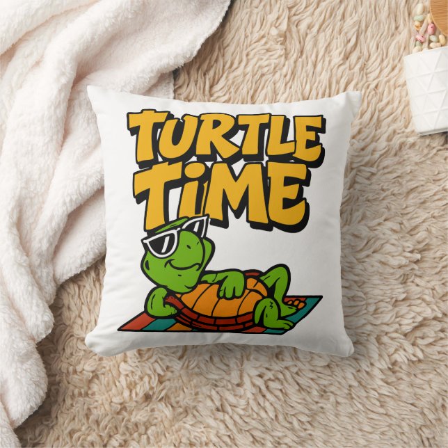 Coussin L'heure de la tortue (Couverture)