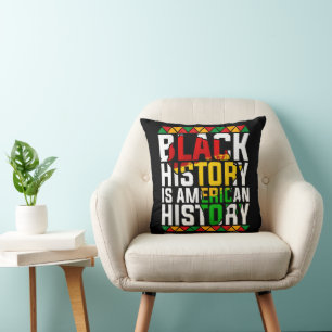 Coussin L'histoire des Noirs est l'histoire patriotique am