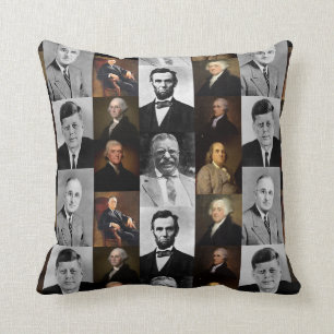 Coussin L'Histoire fait bouger les présidents américains