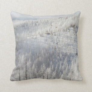 Coussin L'hiver dans la forêt nationale de Pike
